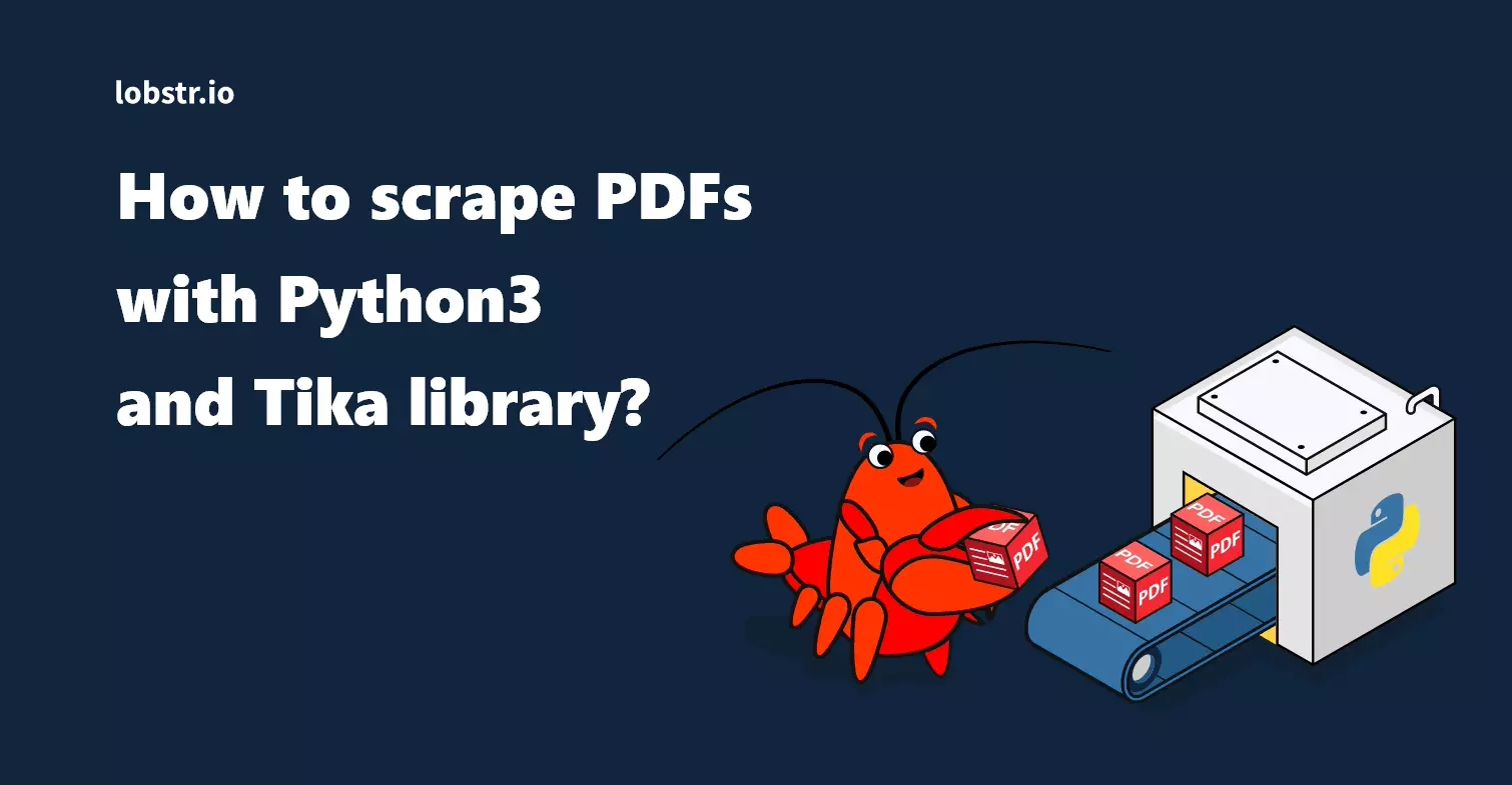 How to scrape PDFs with Python3 and Tika library?