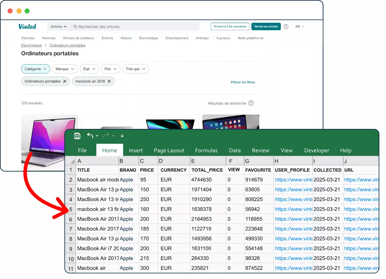 Lobstr.io Vinted Product Scraper API - Limitations image17