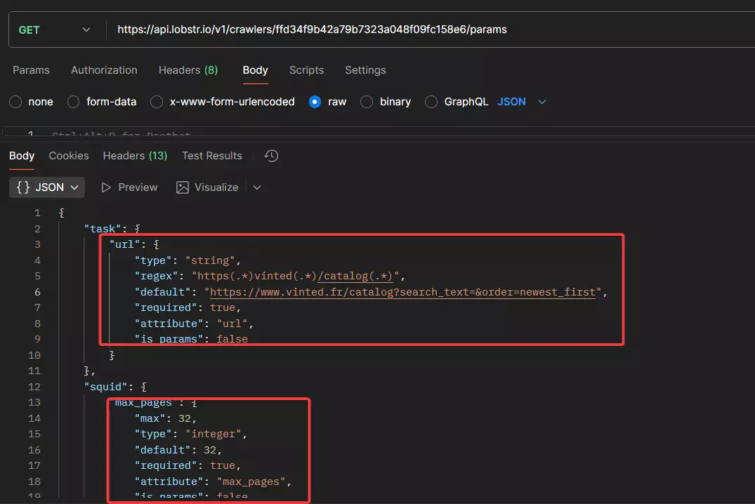 How to use Lobstr.io’s Vinted Product Scraper API? - Update settings image23