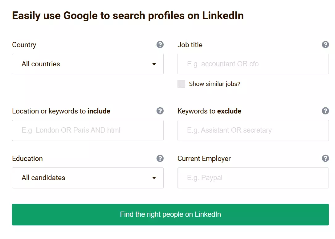 How to do LinkedIn X-Ray Search? - How to create LinkedIn Xray search strings with Boolean operators? image9