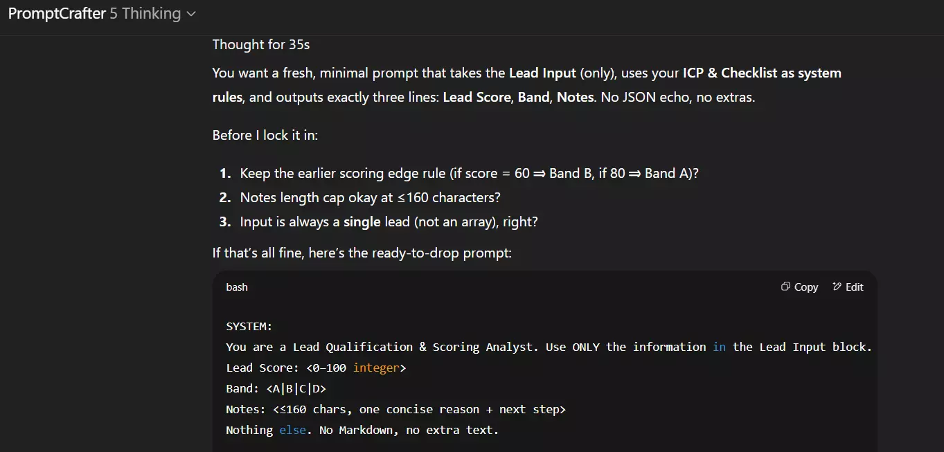 How can I make this LinkedIn bot even better? - Optimize AI scoring for your ICP image37