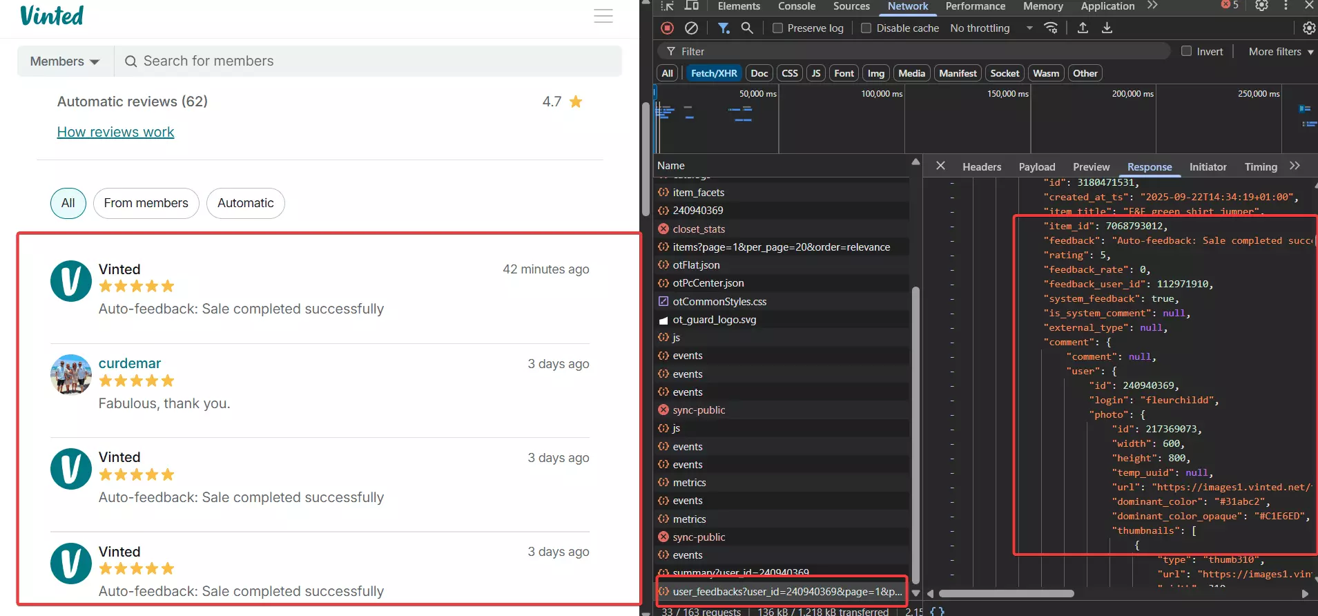 How to use Vinted’s internal API for data collection? image13