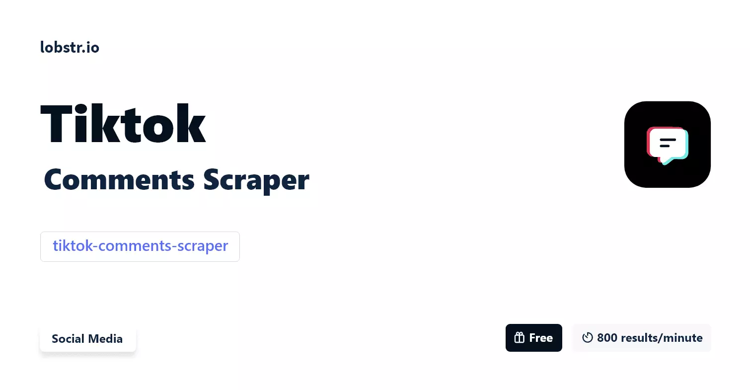 TikTok Comments Scraper | lobstr.io